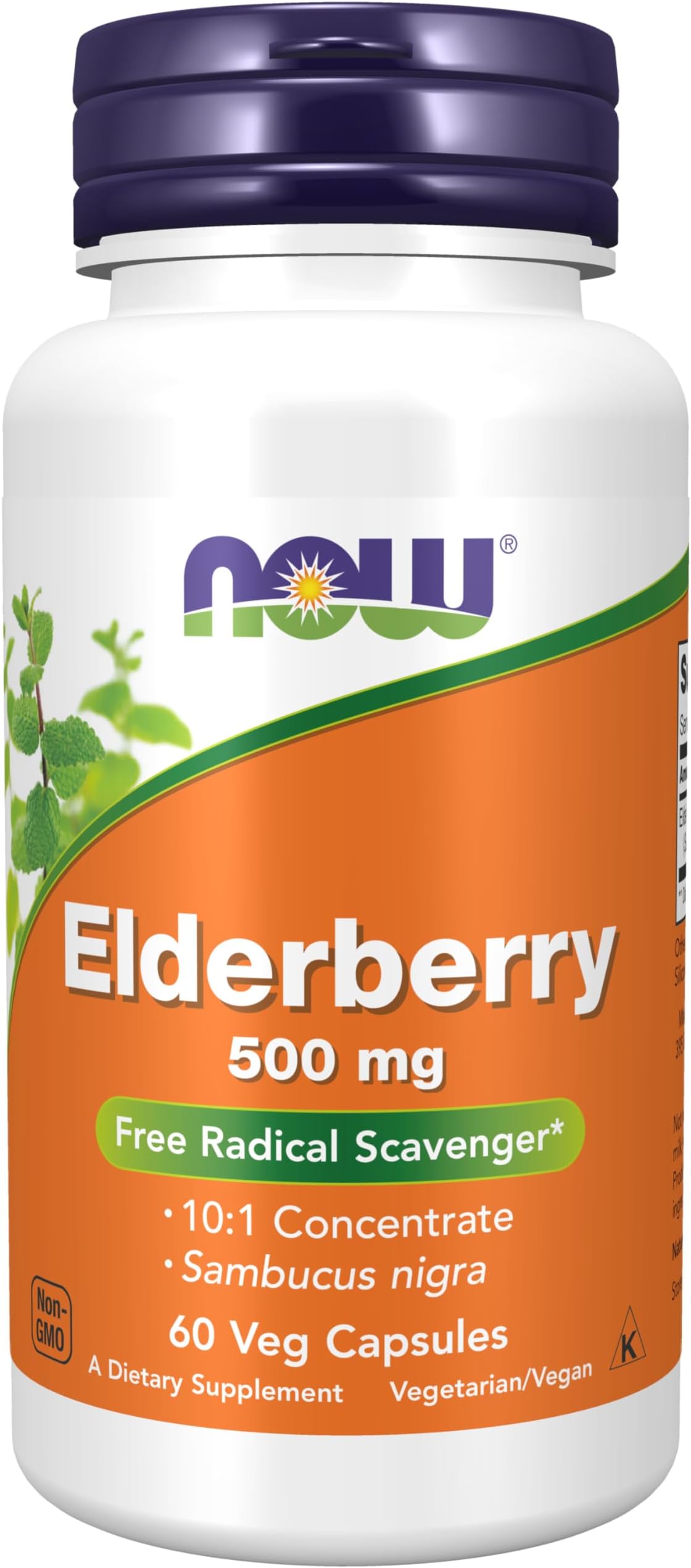 NOW Foods Elderberry 500 mg - 60 Vcaps