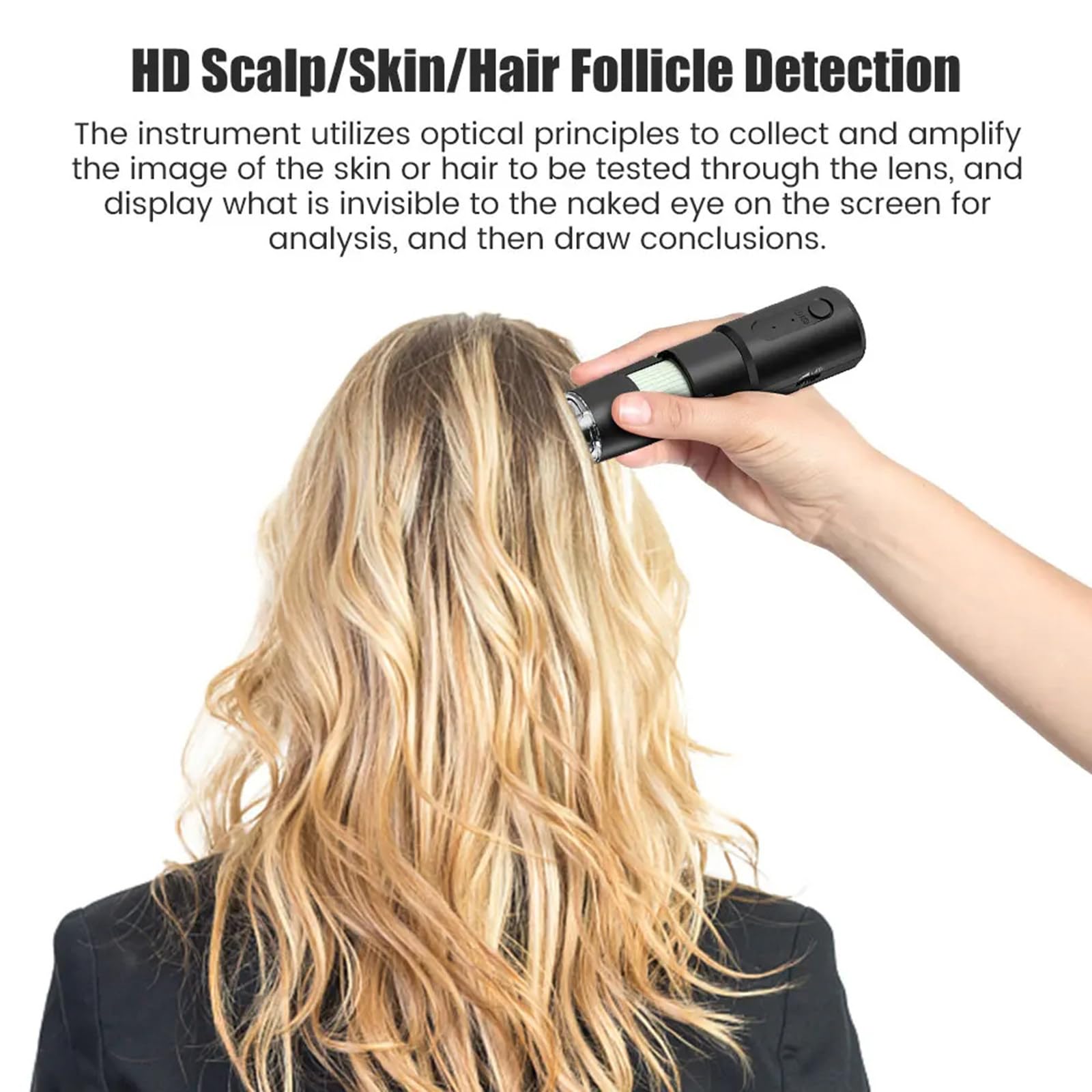 Jootoo Dermatoscopio Wireless Analizzatore della Pelle del Cuoio capelluto Macchina 1000X Analizzatore Viso e Corpo Microscopio elettronico Professione Sanitaria di Bellezza
