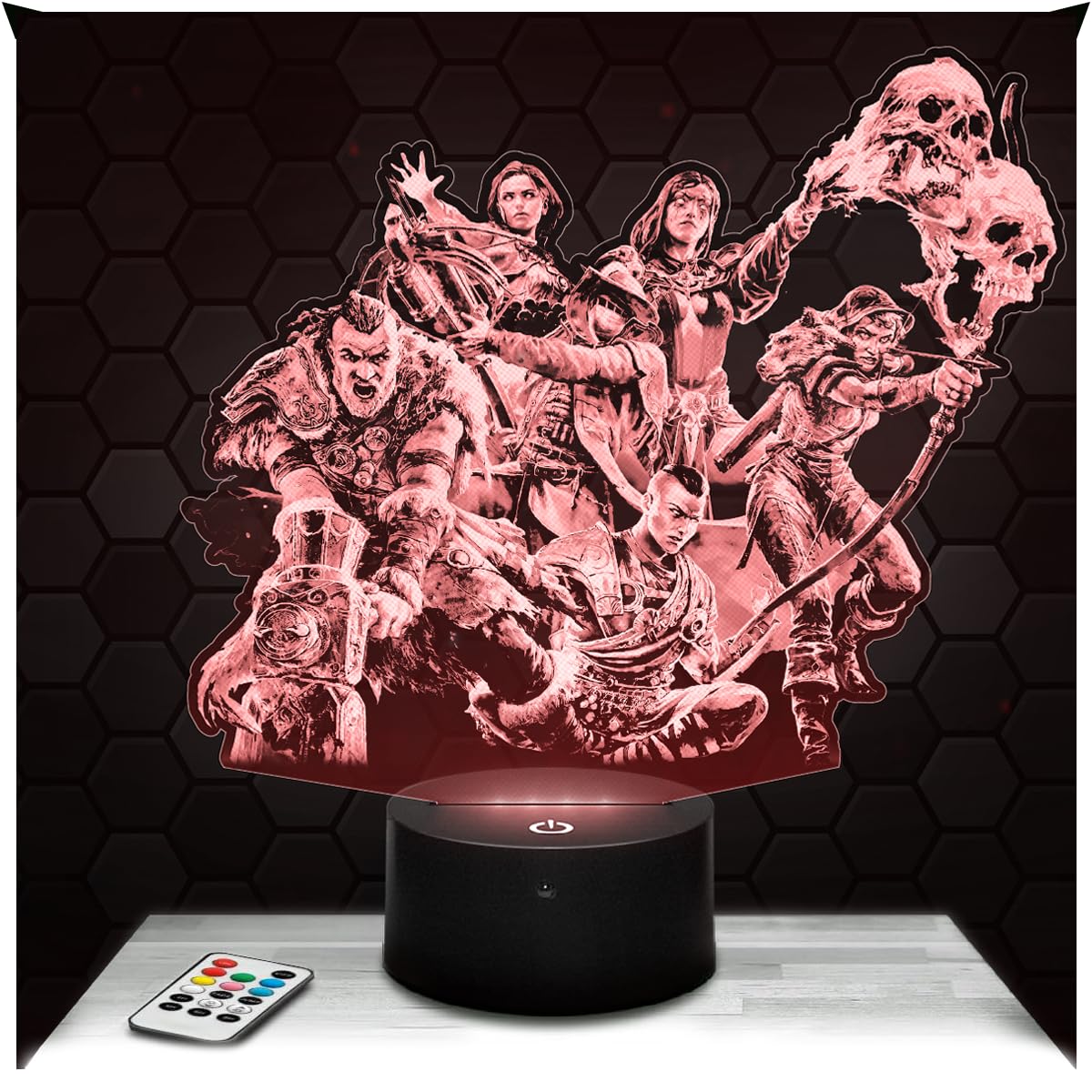 Lampephoto.fr - 3D Lamp P. of Exile 2 Video Game Dark-Fantasy Video Games Geek Gift for Men, Gamer, Touch LED Night Light, 3D Hologram Effect, Christmas Birthday Gift Idea for Men Women — image 1