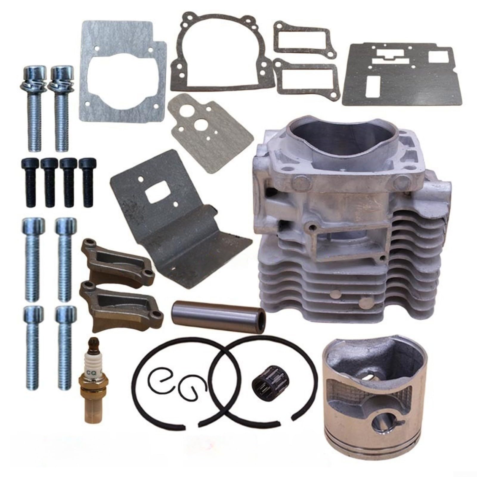 Cilindro para pistón Kit para RedMax EBZ8560 EBZ8560RH Pieza de soplador de hojas 599886701 Juego de repuesto de metal para mantenimiento de jardines Uso resistente