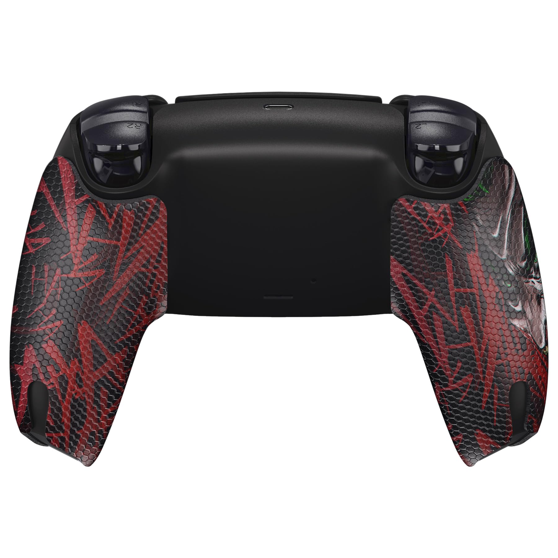 eXtremeRate PlayVital Anti-Skid Sweat-Absorbent Controller Grip for ps5 Controller, Professional Textured Soft Rubber Pads Handle Grips for ps5 Controller - Clown Hahaha