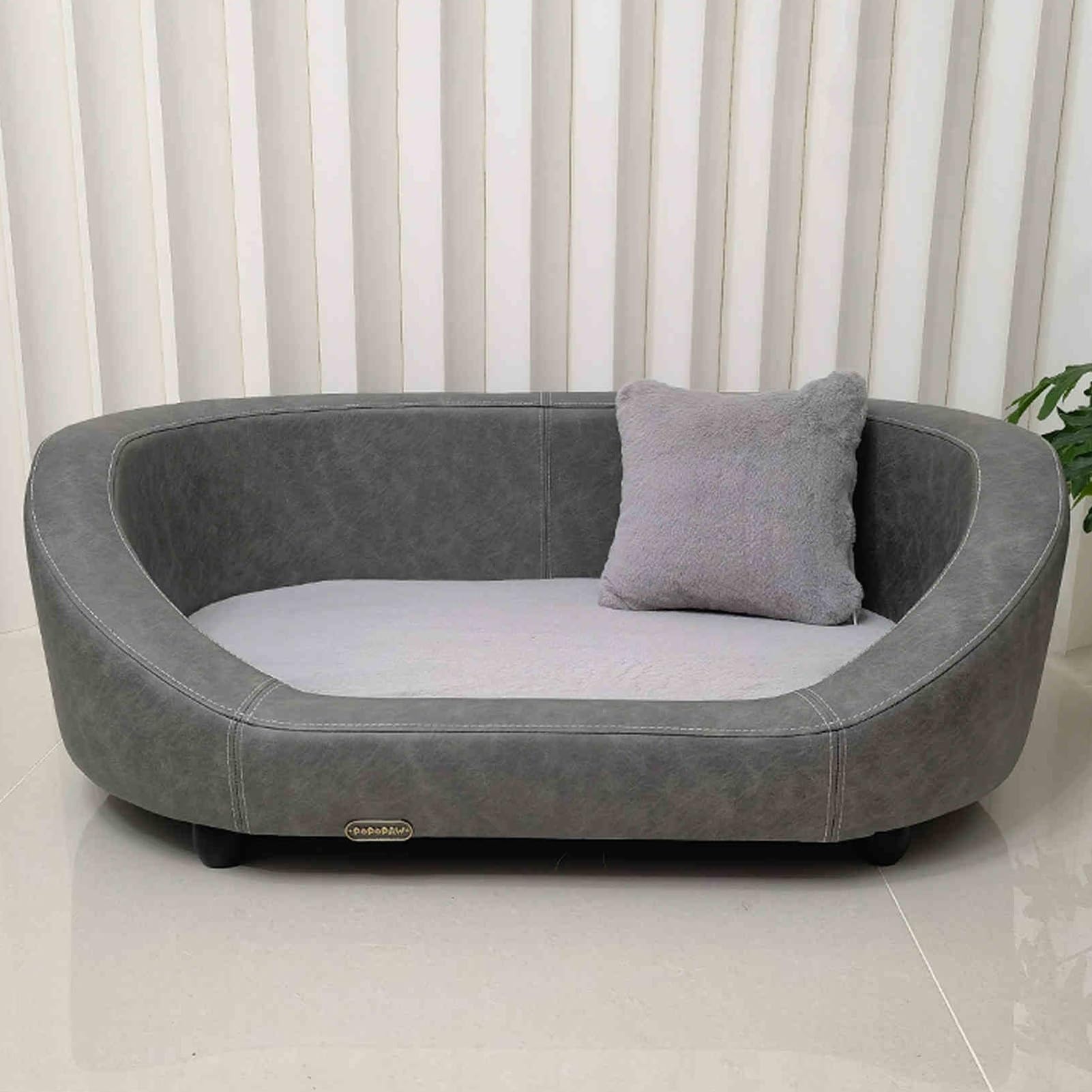 HOLGVE Pet Bed Solid Wood Sofa Bed with Removable Mattress Cover Suitable Dog Bed cat Bed Usable in