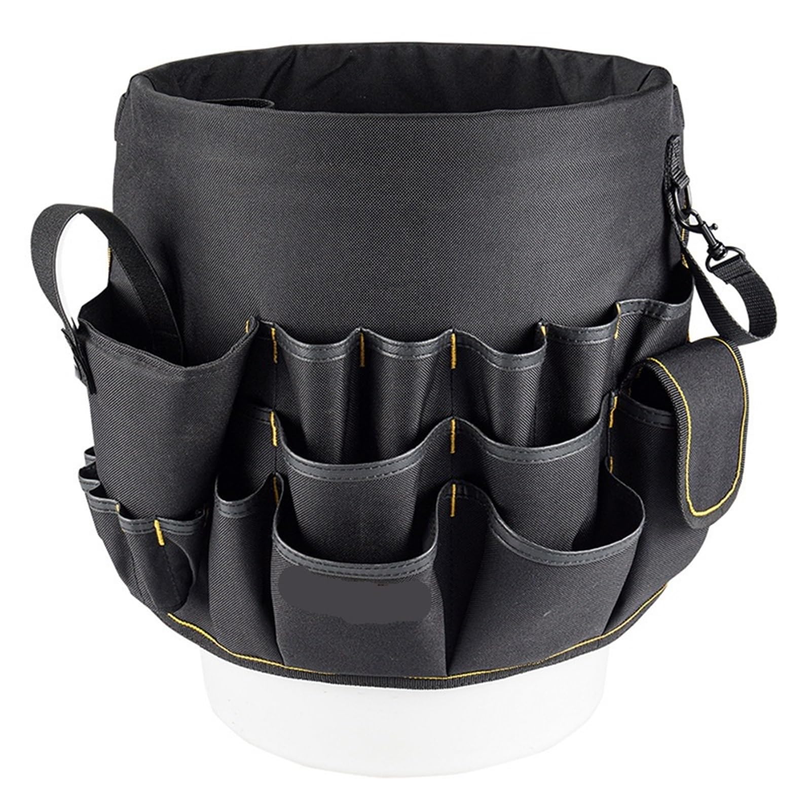 Organizer for attrezzi con secchiello a tasche multiple for un facile accesso agli Costruzione resistente all'acqua, adatto a secchi da 3,5-5 galloni Per Riporre gli Attrezzi