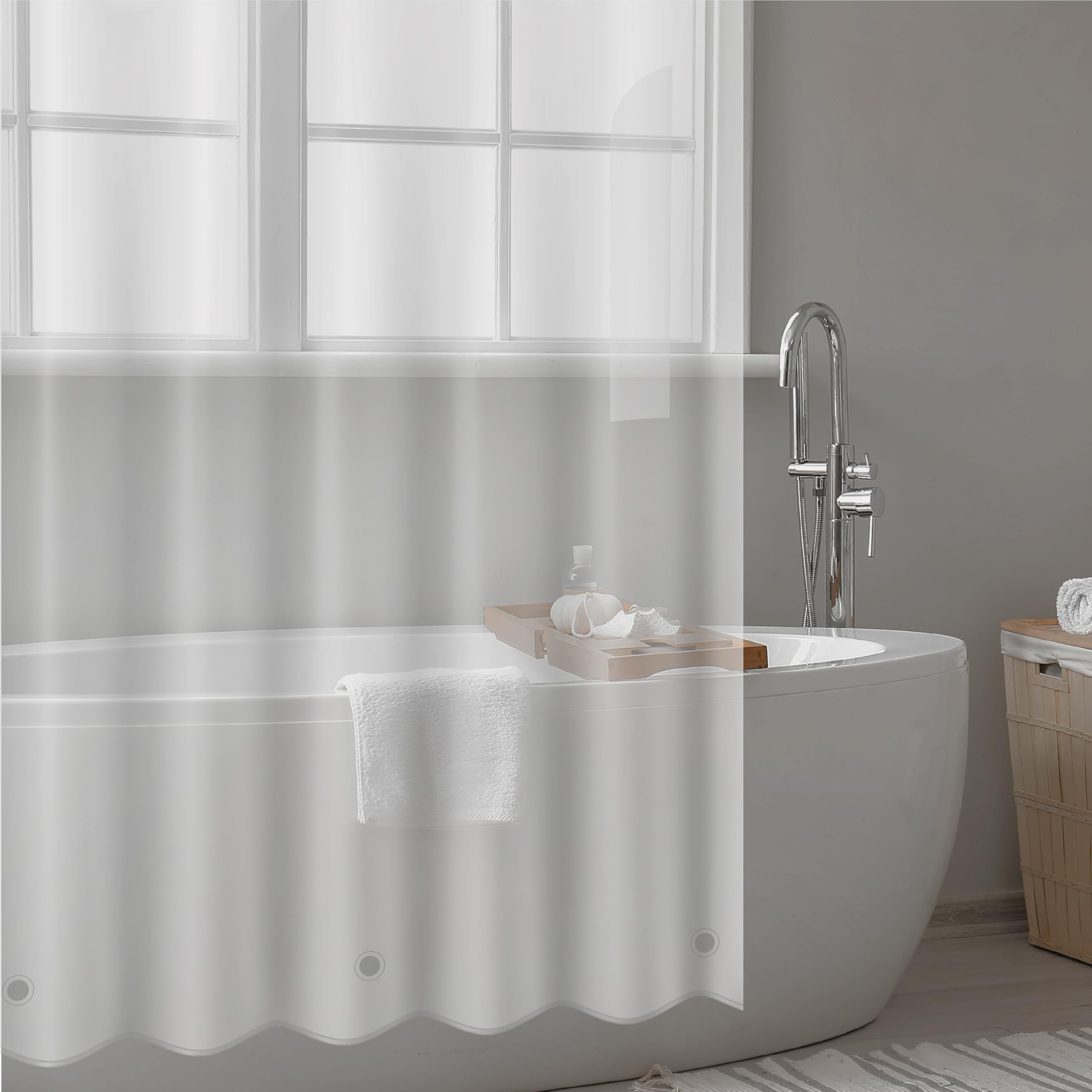 Bath Bliss PEVA Shower Curtain Liner | 8G | 70