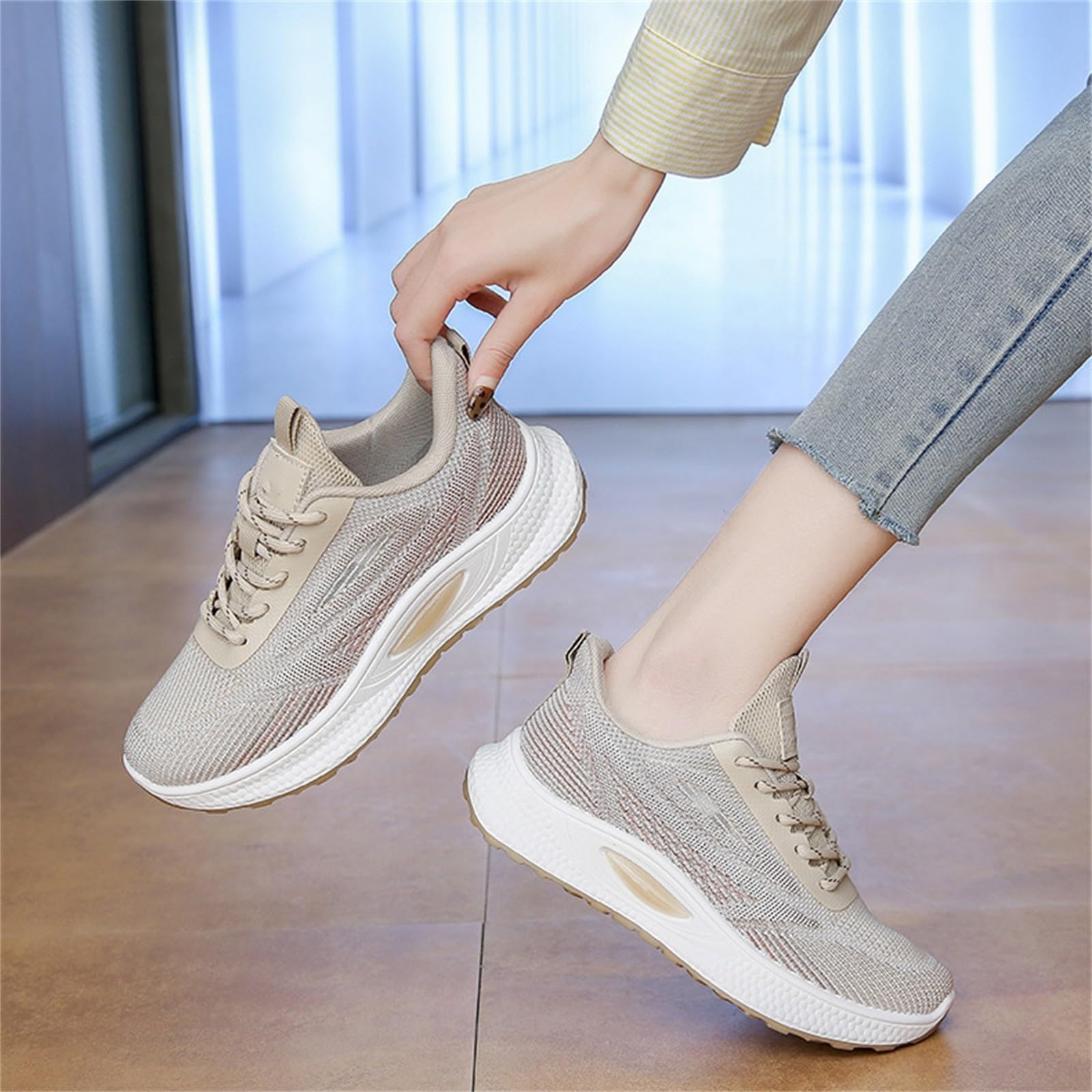 Scarpe Comode per Camminare Pianta Larga Comode Scarpe Basse Donna | Calzature Atletica in Fibra Ecologica per Passeggiata Invernale Sneakers Ragazza Concezione Ergonomica Pelle Sintetica