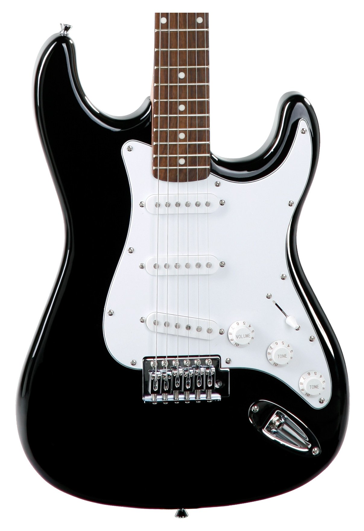 Rocktile Sphere Classic Black E-Gitarre Set (E-Gitarre in ST-Design mit 3 Tonabnehmer und Tremolo, inklusive Verstärker, Ständer, Stimmgerät, Gurt und Gitarrenkabel) Schwarz