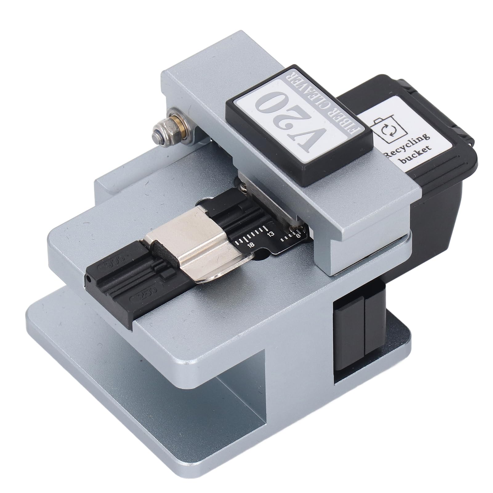 Gedourain Cuchilla de Fibra óptica Corte de Acero de Tungsteno de Alta Precisión para Técnico de Cables de Fibra Aluminio de Grado Aeronáutico Bolsa de Almacenamiento Compacta Negra