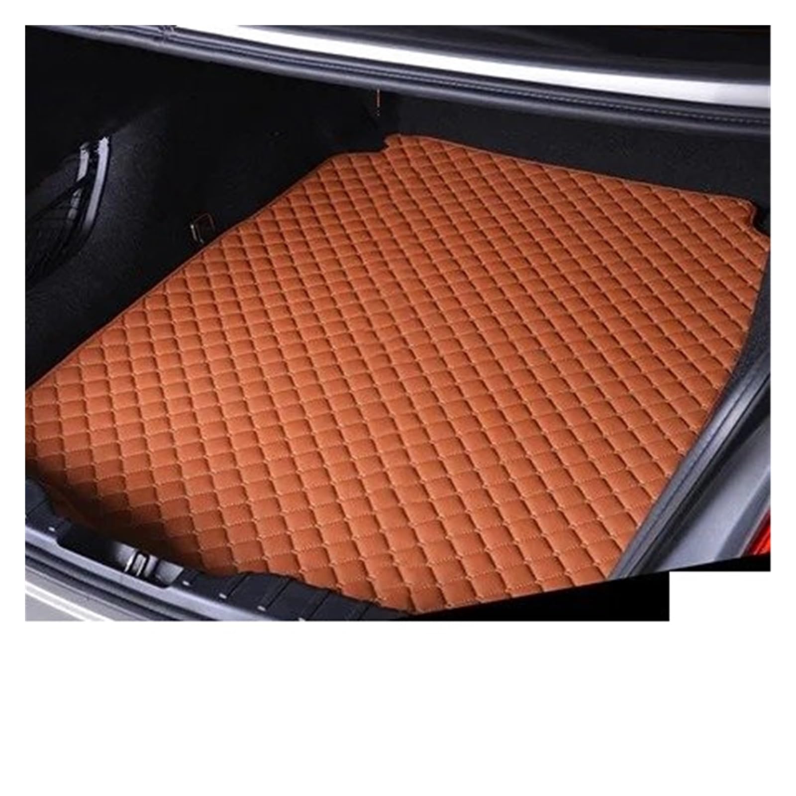 Kofferraumwanne Für Maserati Für Ghibli 2014 2015 2016 2017 2018 2019 2020 Kofferraum Matte Cargo-Liner Teppich Innen Zubehör Abdeckung Schutzfrachtmatte(Brown)