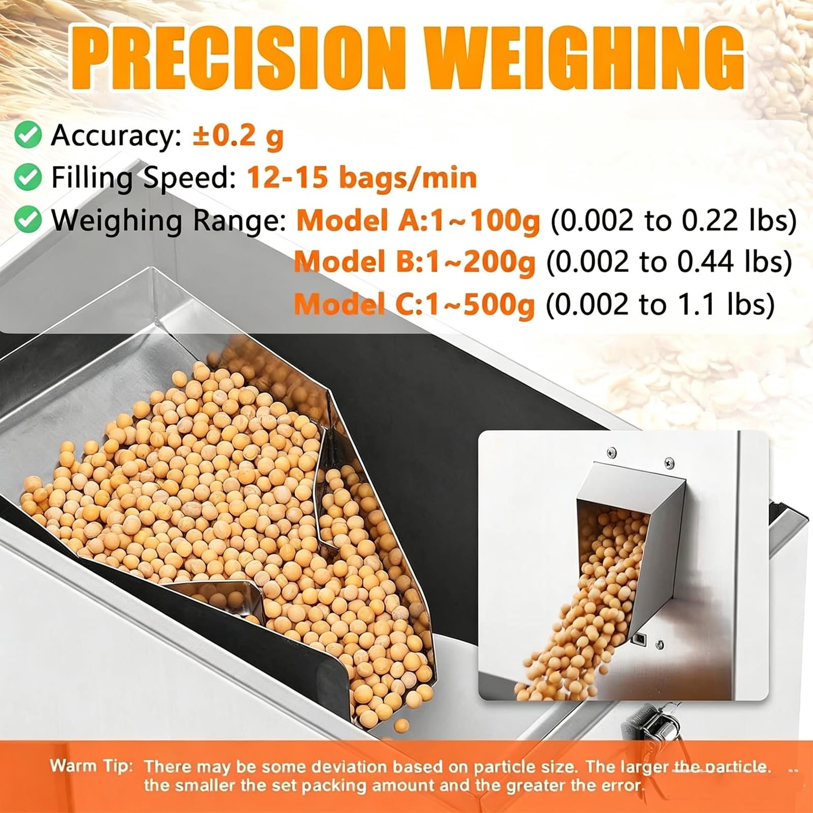 Macchina di rifornimento automatica della polvere, touch screen di Digital, 300W, accuratezza di ±0.2g