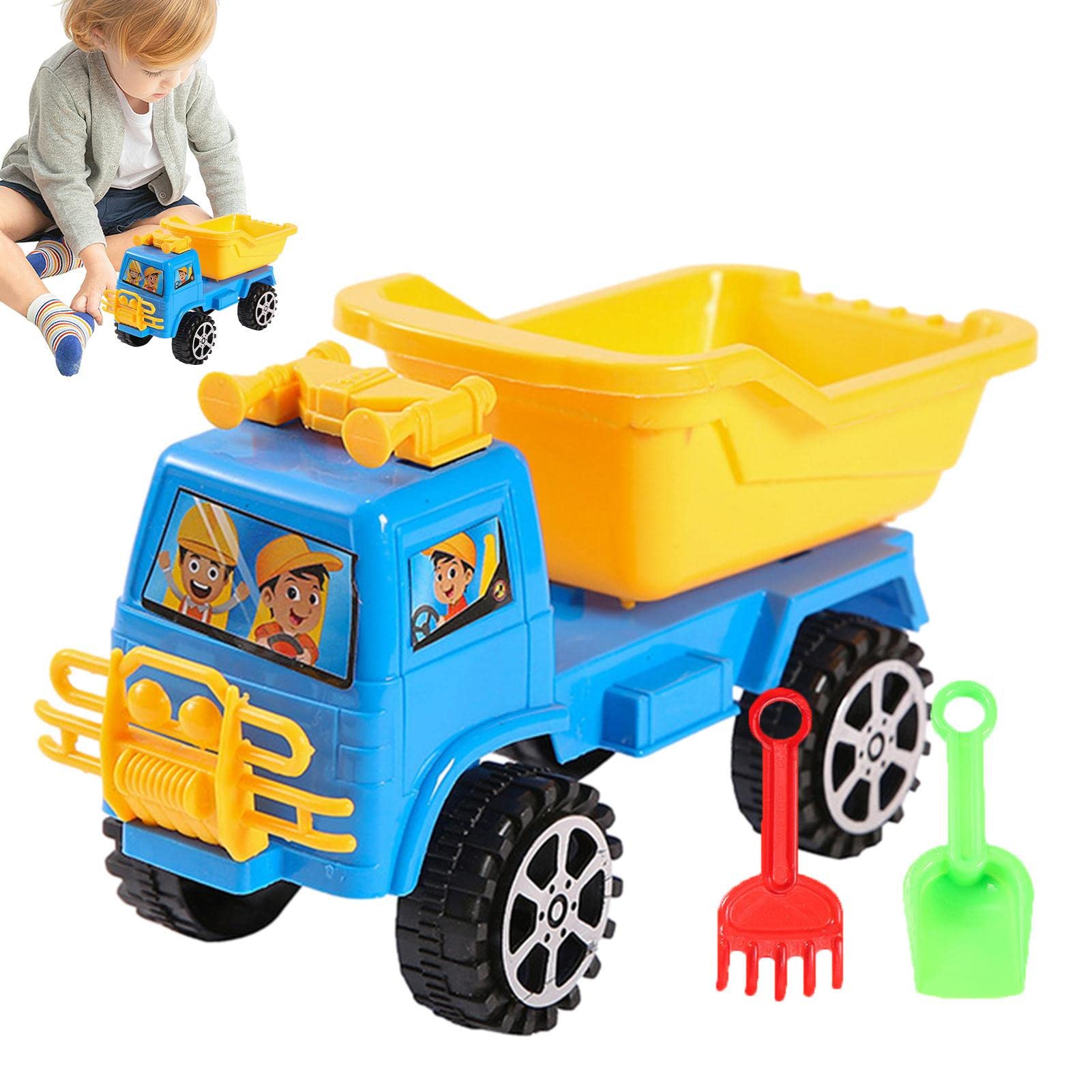 Camión Juguete - Coche ingeniería Playa - Juegos simulación, Habilidades motoras, vehículos Juguete para niños, Regalos Fie, Rellenos Calcetines