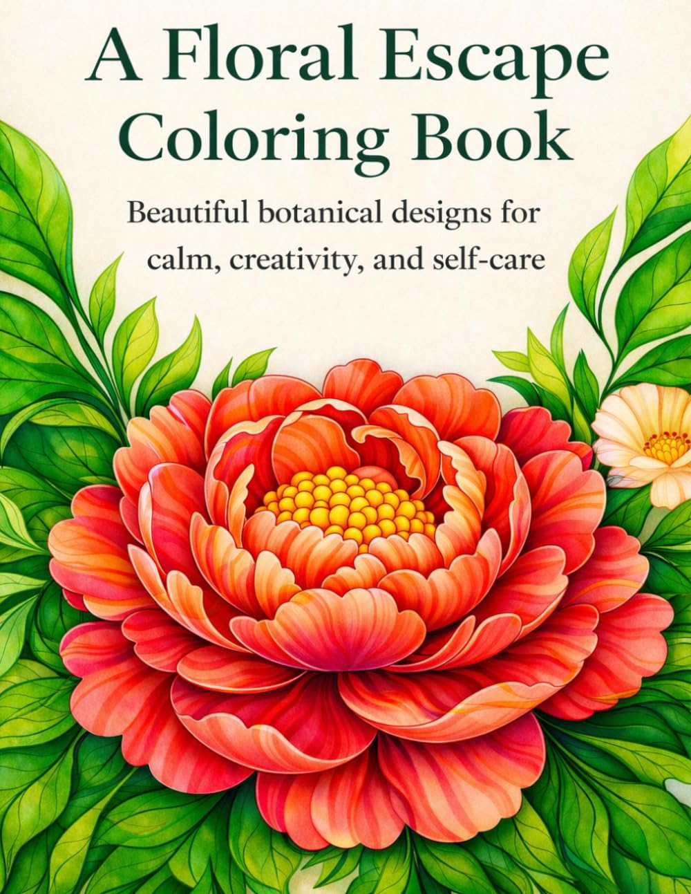 A Floral Escape Coloring Book: Beautiful Botanical Designs for Calm, Creativity and Selfcare