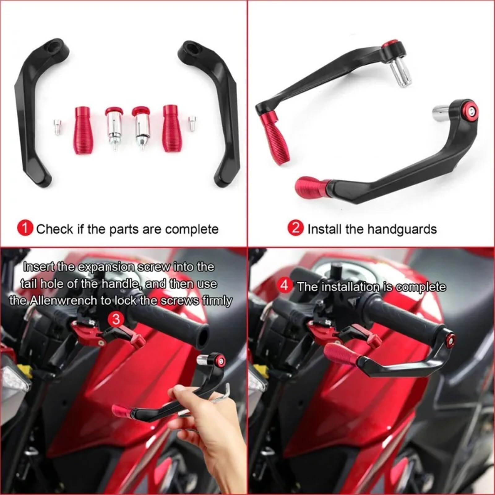 Motocyklowych Osłony Dłoni Pasuje do motocykli YAMAHA dźwignie hamulcowe i sprzęgłowe osłona zabezpieczająca modyfikacja zapobiegająca upadkowi pręt ochronny CNC(Black)