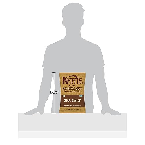 Vista 303 de Kettle Brand Papas fritas, papas fritas con ajo y parmesano, 7.5 onzas (paquete de 12)