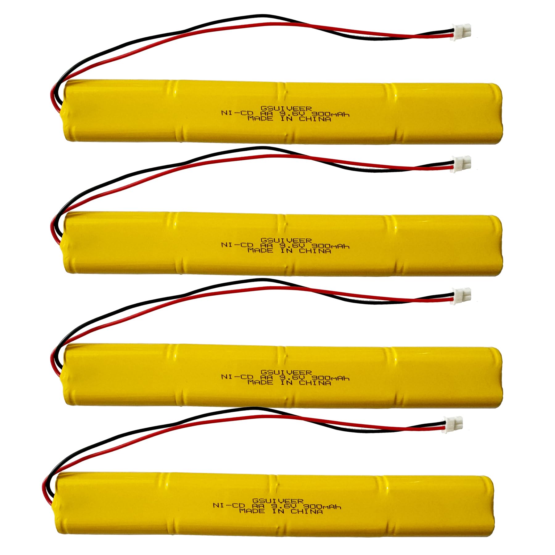 9.6V 900mAh Exit Sign Emergency Light Battery Compatible with BBAT0043A BAT9.6V700 BBAT0044A BAA-96 Unitech ELB-B003 ELBB003 Lithonia ELB-B004 ELBB004 OSI OSA228 DANTONA CUSTOM-306-U (4 Pack)