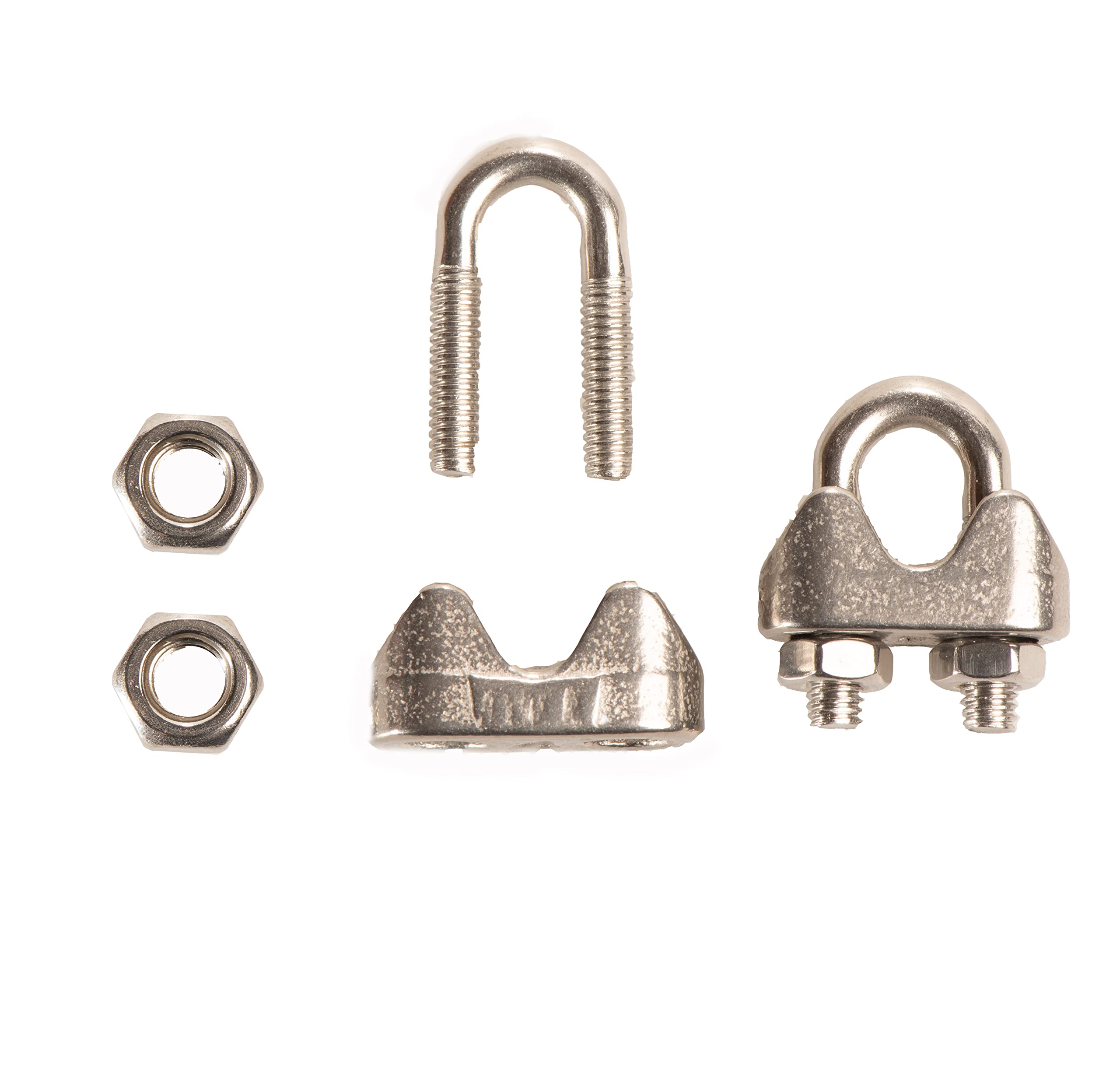 20Pcs Stainless Steel Wire Rope Cable Clip Clamp (M3) — Amazon image 2