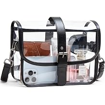 Bluome Clear Purses for Stadium Events 12x6x12 Clear Bag for Women Stadium Bag for Concert Sports Events Travel