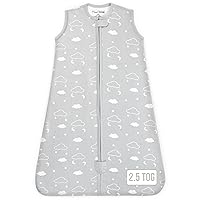 Vista 26 de Saco de dormir para bebé 1.0 TOG, manta portátil de algodón orgánico para bebé con cremallera bidireccional, saco de dormir de transición para bebé