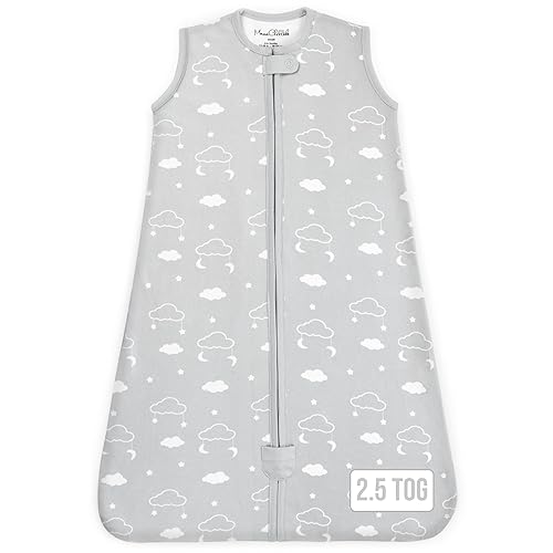 Miniatura 26 de Saco de dormir para bebé 1.0 TOG, manta portátil de algodón orgánico para bebé con cremallera bidireccional, saco de dormir de transición para bebé