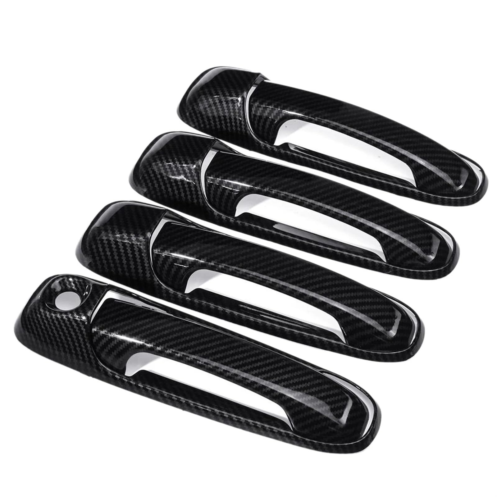 OUVECR for Dodge for Ram 1500 2500 3500 4500 5500 2002-2008 8Pcs Car Exterior Door Handle Cover Trim Set Car Outer Door Handle(A)