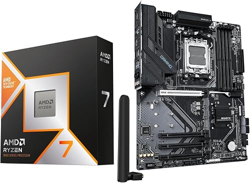 AMD Ryzen 7 9800X3D + GIGABYTE B850 Gaming X WIFI6E Bundle - AM5 Gaming CPU & Motherboard Combo