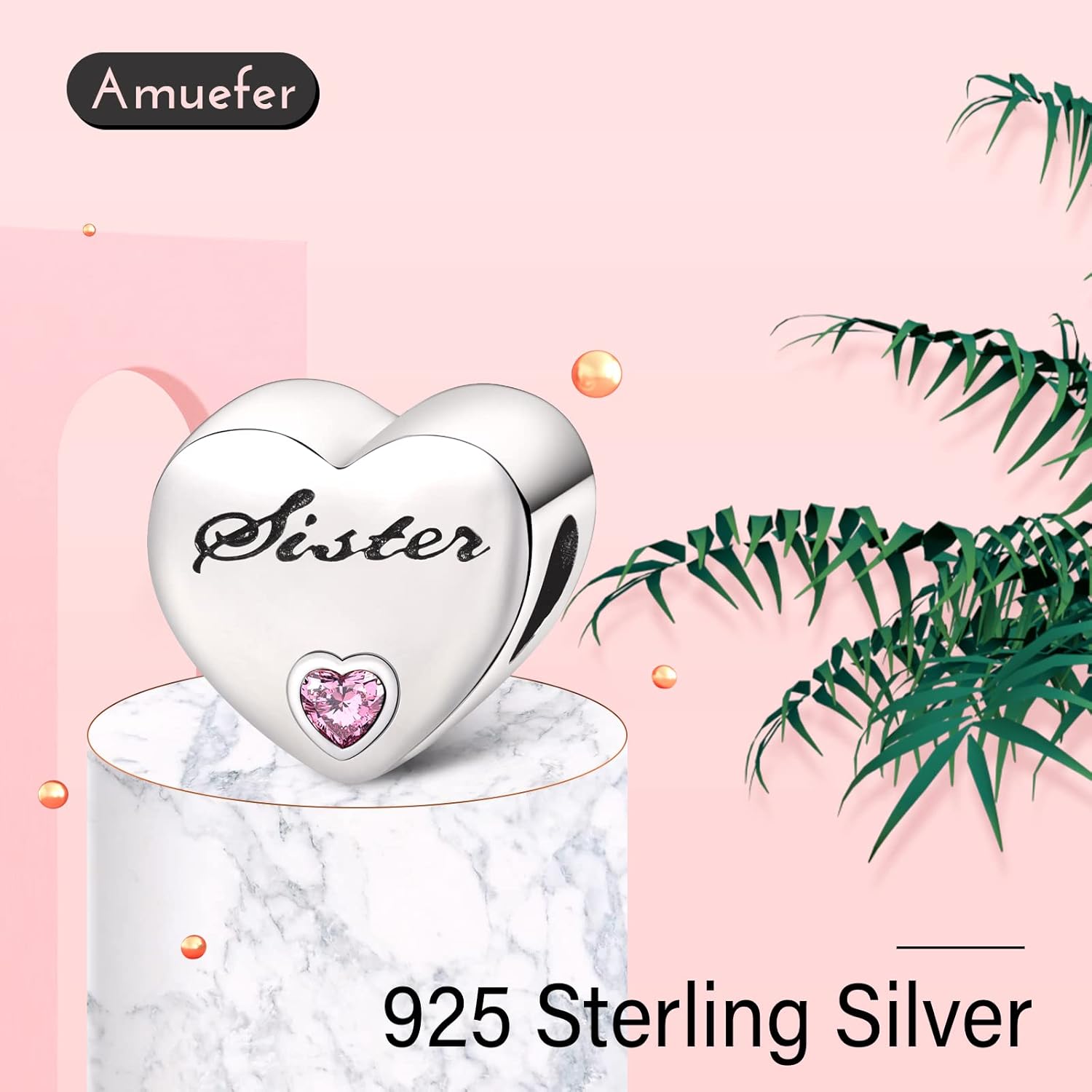 S925 Charms for Pandora Bracelets and Necklaces, Gifts for Women on Birthday, Aniversary, Christmas, Mothers Day, Valentine's Day, Charm for Couples, Family, Friend, Girlfriend, Mom, Sister - Image 2