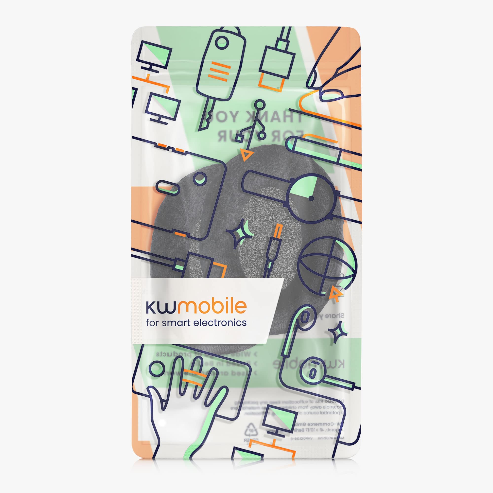 kwmobile 2x Cuscinetti auricolari compatibile con Sennheiser HD 559/569 / 599 - Cuscinetti di ricambio per cuffie Over Ear in Velour per Headphones