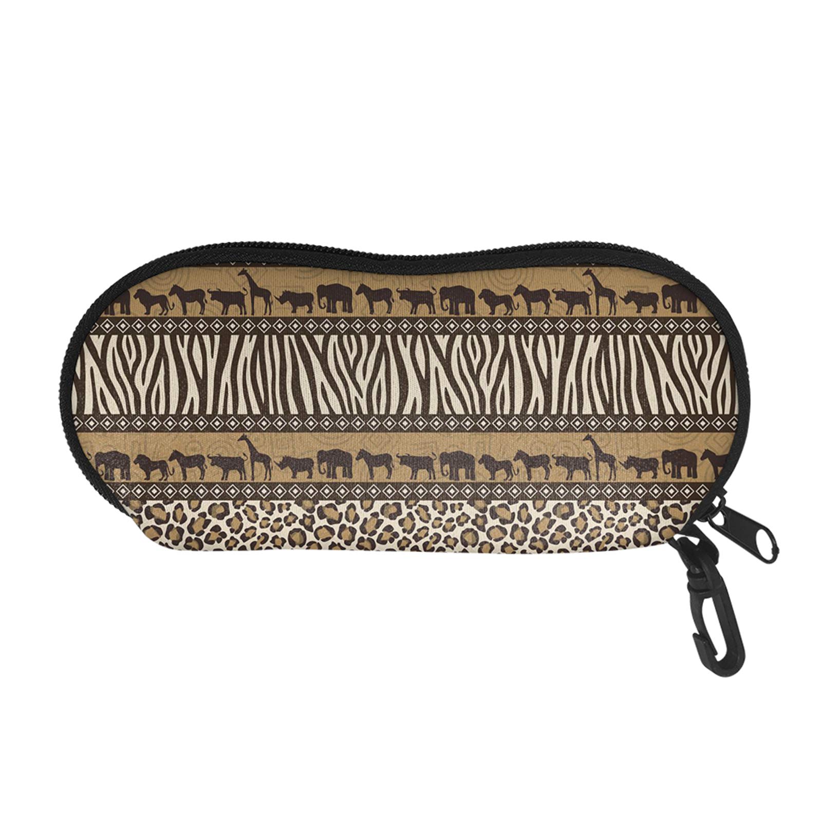 SEANATIVE Eyeglasses Case Waterproof Animal Skin Leopard Pattern Spectacle Storage Case Anti-Scratch Women Sunglasses Protector Box