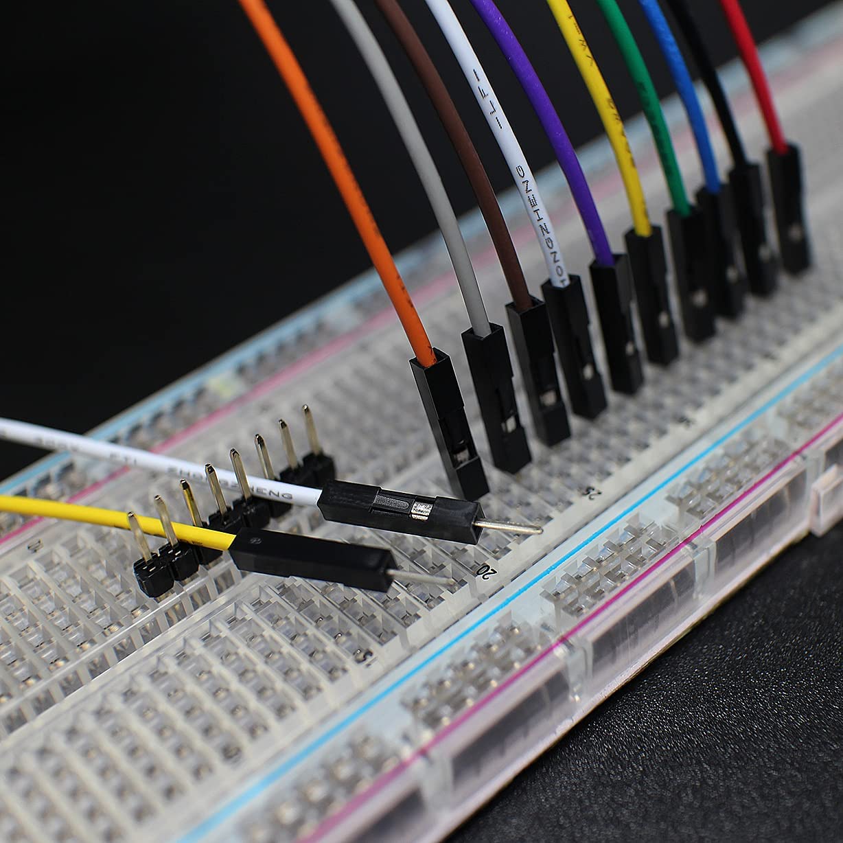 GTIWUNG 100Pezzi Cavi di Breadboard Senza Saldature Flessibile Cavo Ponticello 1p a 1p Maschio a Maschio,Elettronica Cavi Pin Singolo Arduino, Flexible Jumper Cavetti Wire Cables 10CM 10 Colori