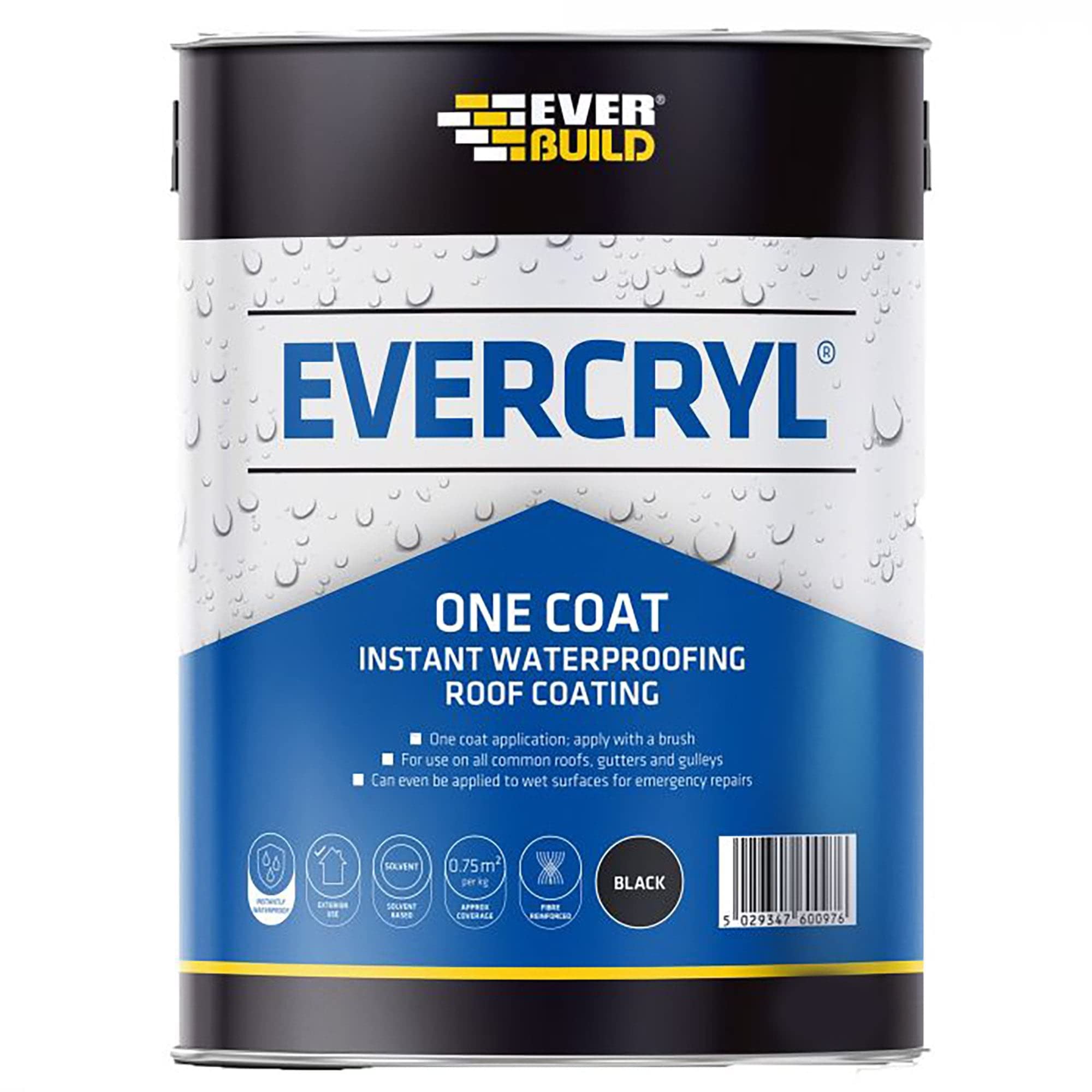 Everbuild Evercryl Black 5Kg