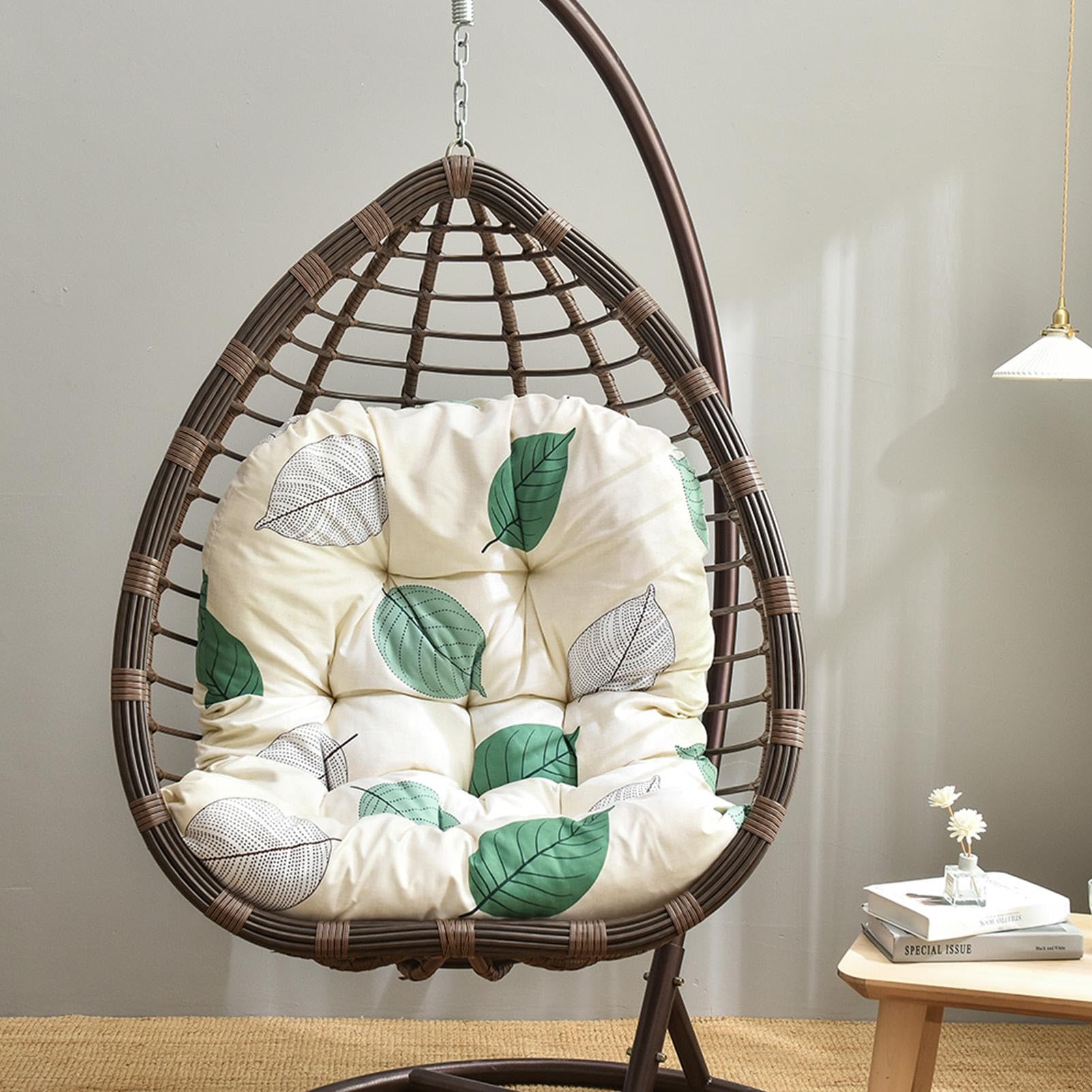 Chaise Suspendue Type œuf - Coussin pour hamac avec balançoire de Jardin