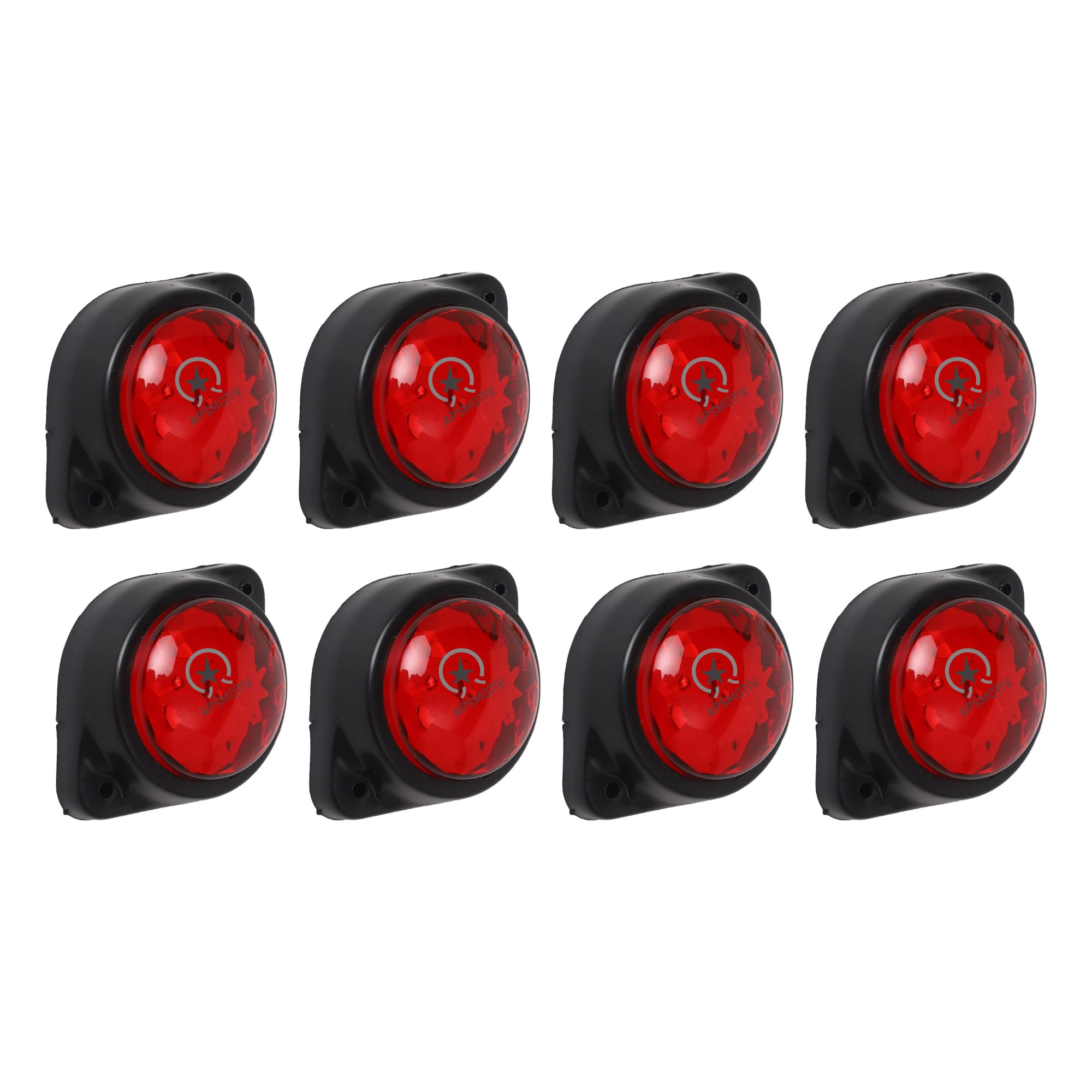 8 PCS Rouge LED ROUGE Feu de Position Latéral Indicateur Lumière Arrière Feu de Position Latéral pour Camion Remorque RV Cabine Bateau Bus Camion Feux de Position Latéraux Haute Performance
