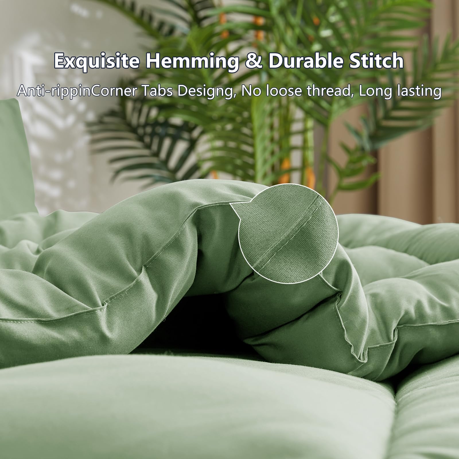 WAVVE Piumino Letto Matrimoniale 4 Stagioni 220x240 - Piumone Autunnale Invernale 220 x 240 cm - Coperta Trapunta 240x220 di Microfibra Sintetico, Verde