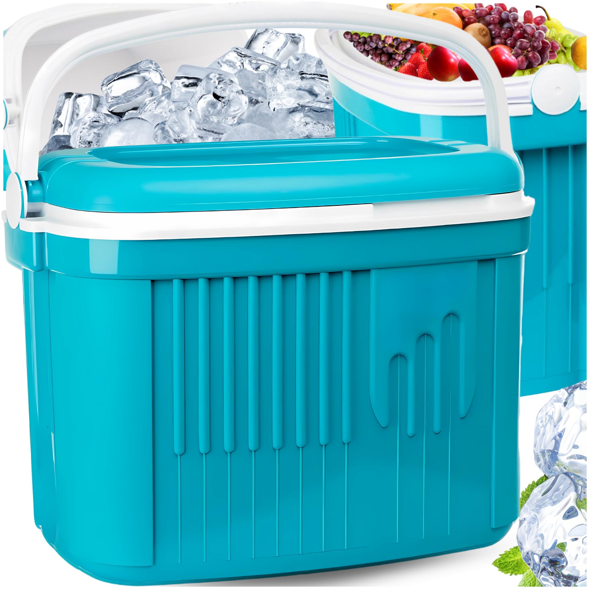 Kühlbox Passiv 42L – Große Isolierbox & Thermobox für Camping, Picknick & Festivals, Ohne Strom, mit starker PU-Isolierung, Outdoor Kühltasche für unterwegs – Kamai Coolbox