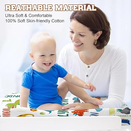 Miniatura 4 de Funda personalizada de 2 piezas cómoda para cambiador de niños pequeños Fundas de cambiador lavables personalizadas para bebés niños y niñas (de 0