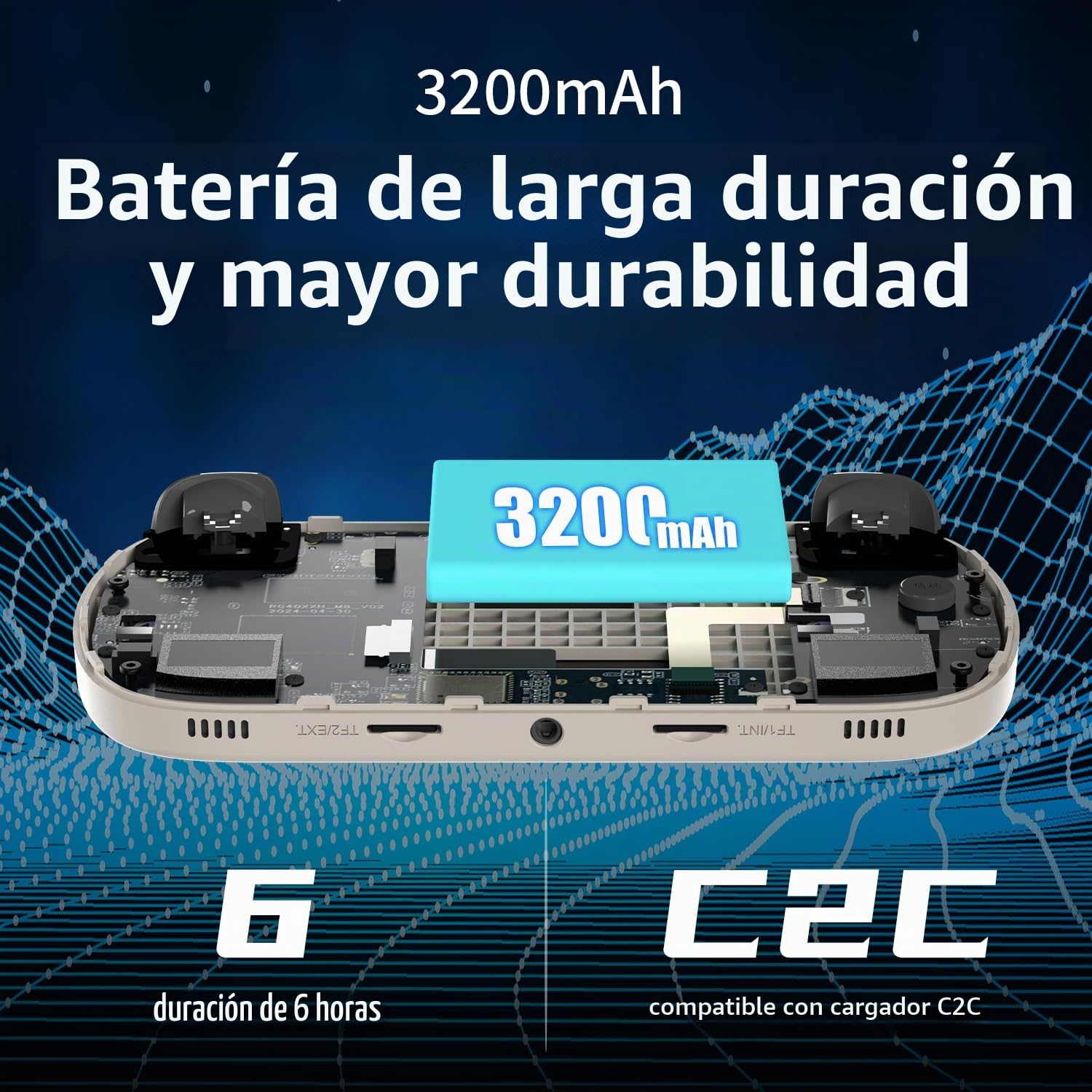 RG40XX H - Consola de juegos de mano retro, sistema operativo Linux integrado, tarjeta TF de 64 G, consolas de videojuegos retro, pantalla IPS de 4.0 pulgadas, reproductor de video portátil de
