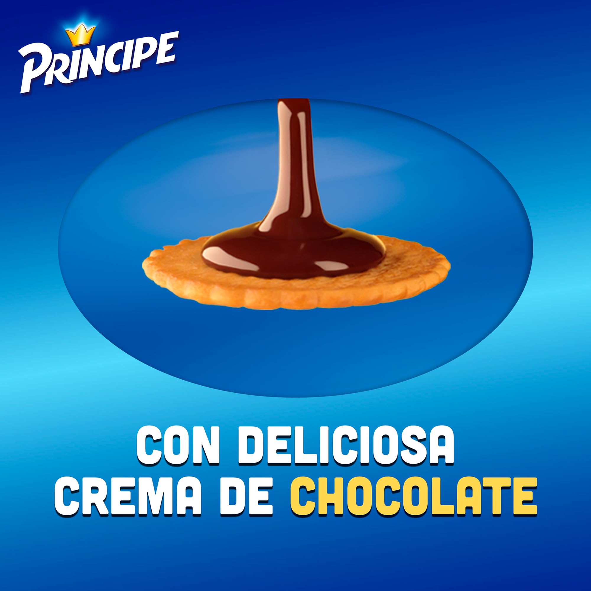 Príncipe Original, Galletas Sándwich Rellenas de Crema de Chocolate con Leche, Pack 24 x 300g