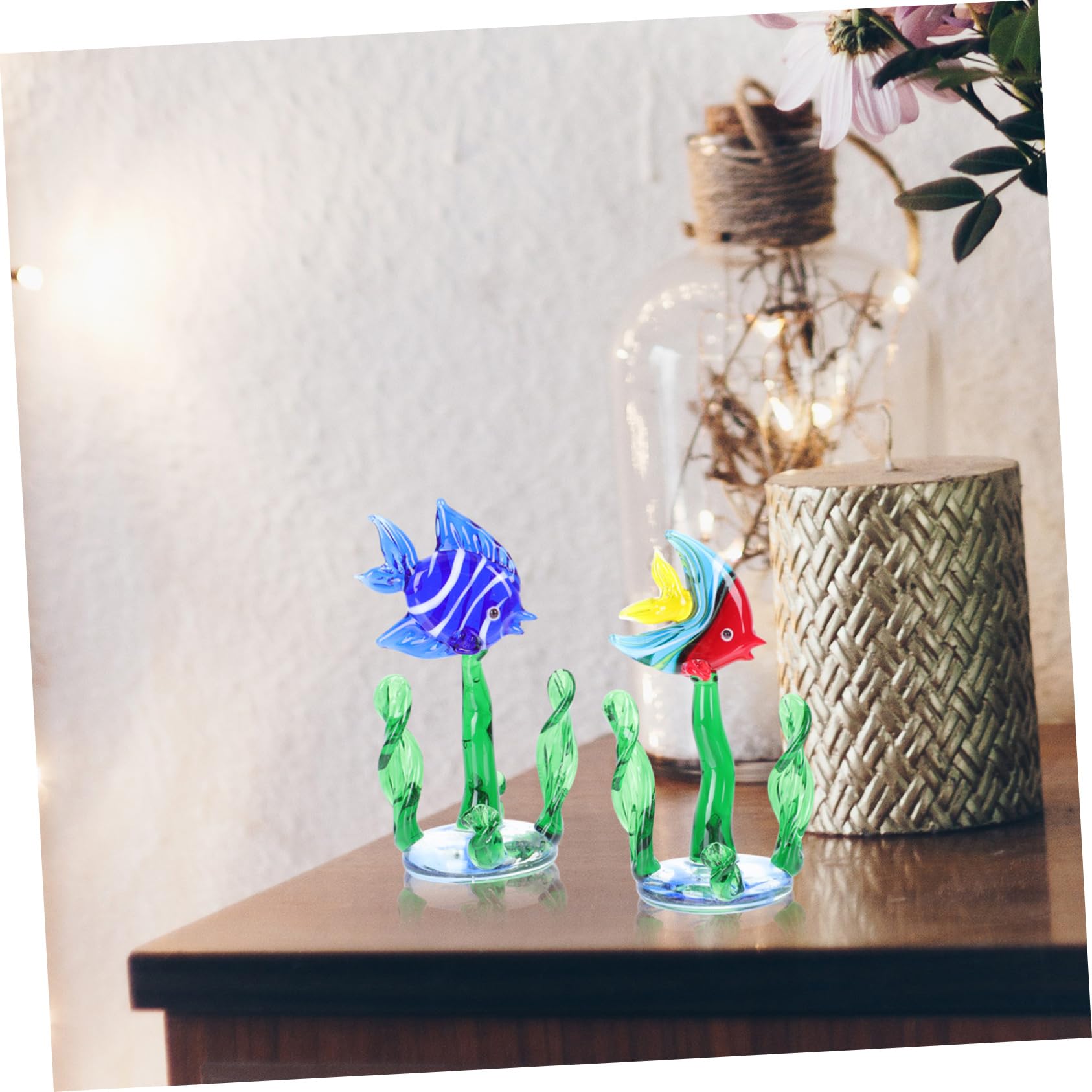 OUNONA 3 Set Ornamenti Per Piante Acquatiche Per Acquario Galleggiante Decorazioni Per Acquari Di Grandi Dimensioni Arredamento Di Pesci Dei Cartoni Animati 2 Pezzi*3