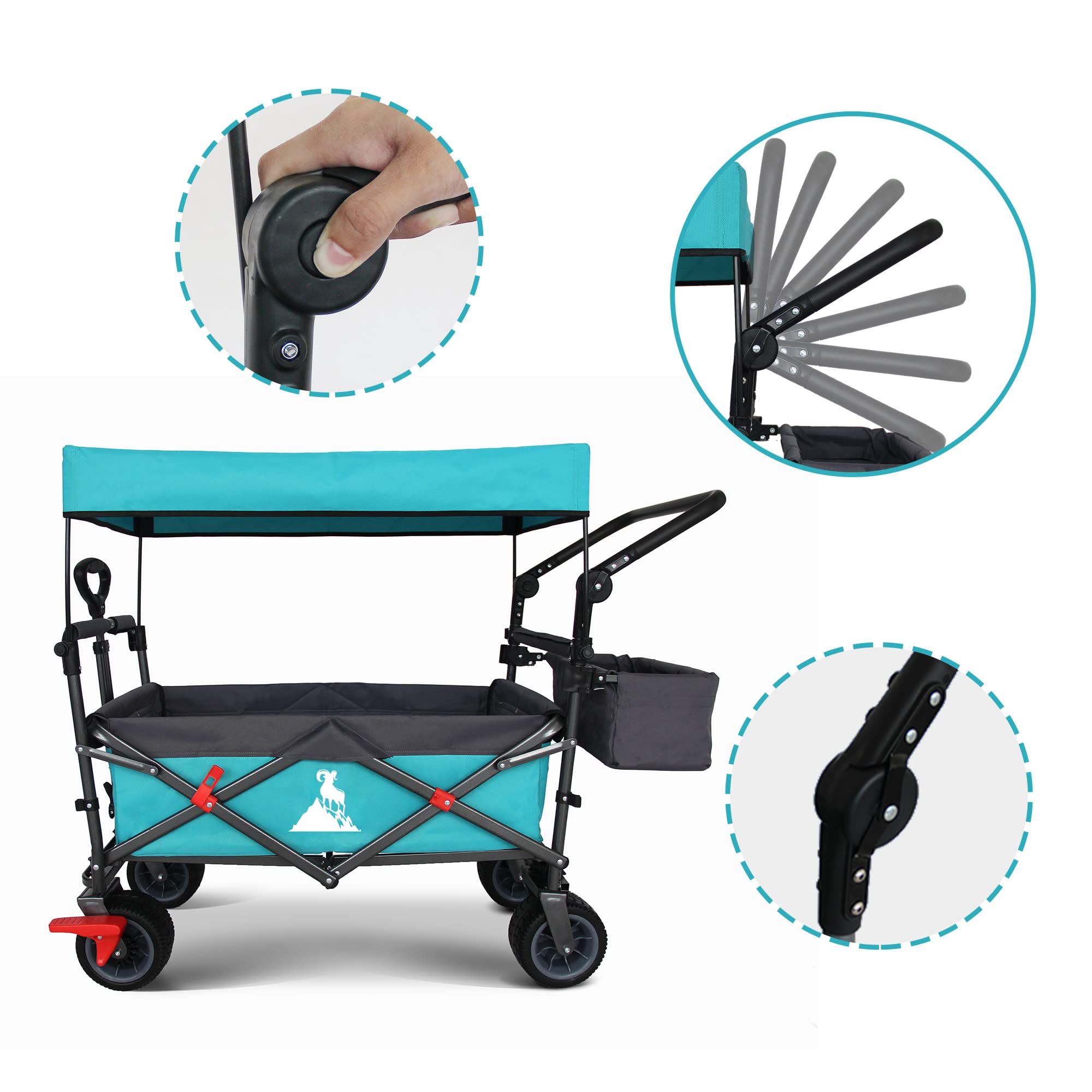 Amazon.co.jp: TOPWELL キャンプカート アウトドアワゴン 100L大容量