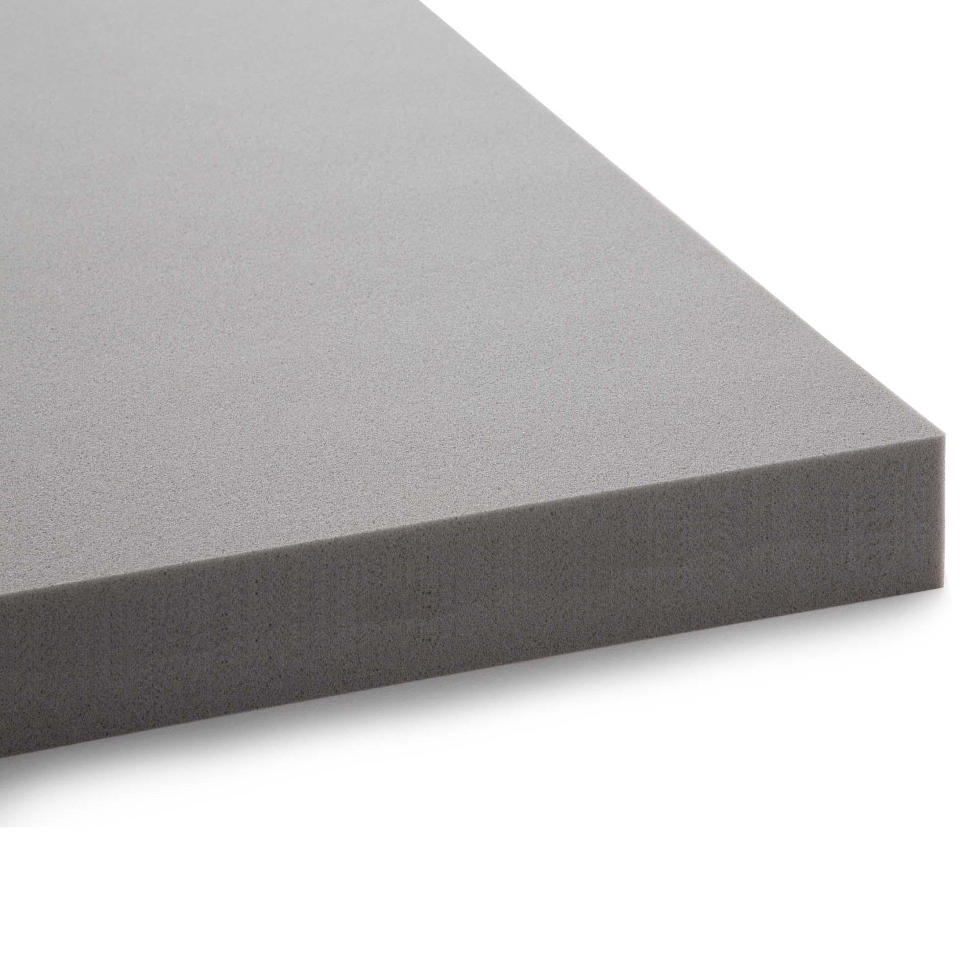 LUCID 3 Inch Bamboo Charcoal Memory Foam Mattress Topper - Mattress Topper 120 x 190 cm, Grey