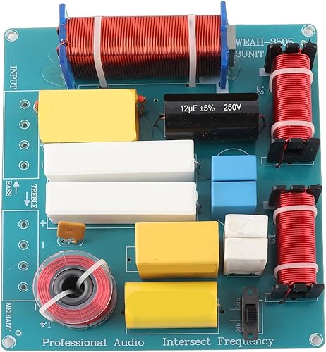 Zerone Divisor de frecuencia de audio de altavoz de 300 W Filtros cruzados de 3 vías con graves agudos ajustables