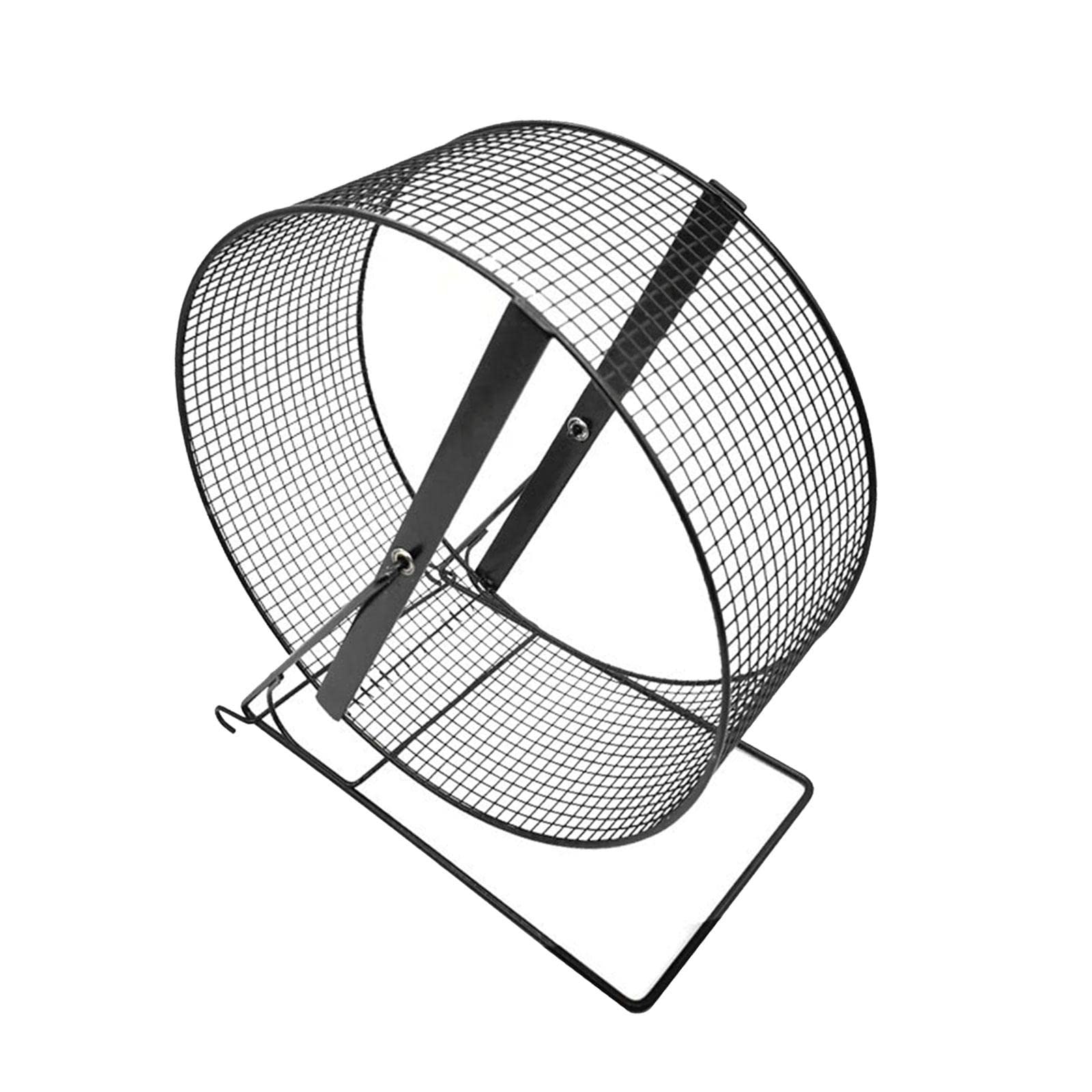MagiDeal Roue d'exercice de Course de Hamster en Fer avec Support Roue de Jogging de Cochon d'Inde pour hérissons, Rats, écureuil Silencieux, 26x15x28.5cm