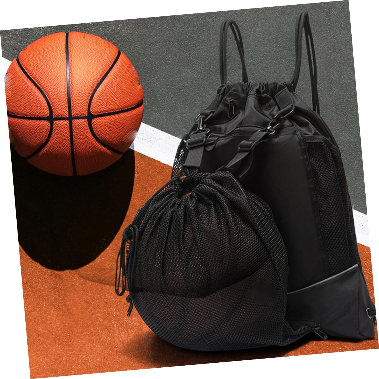 Bolsa de Malla con Cordón para de Baloncesto Bolsa Deportiva con Cordón para