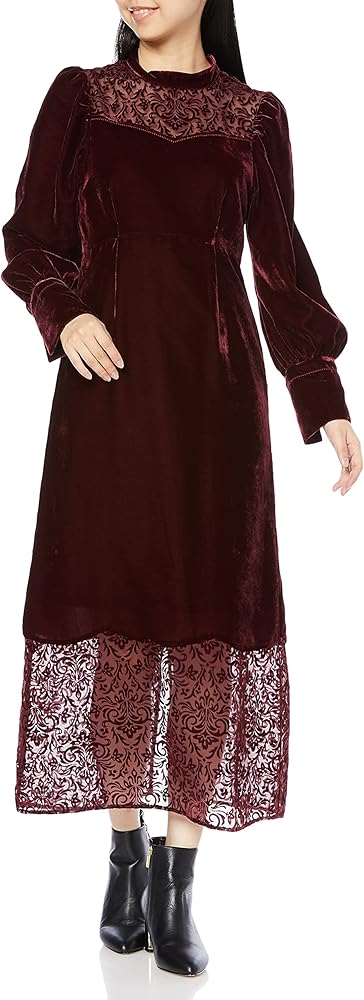 Amazon.co.jp: [リリーブラウン] ベルベットオパールワンピ LWFO214133