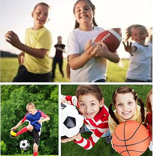 Miniatura 5 de Juego de pelota deportiva de 3 piezas, tamaño oficial 5, talla 4, fútbol talla 6, fútbol con bomba