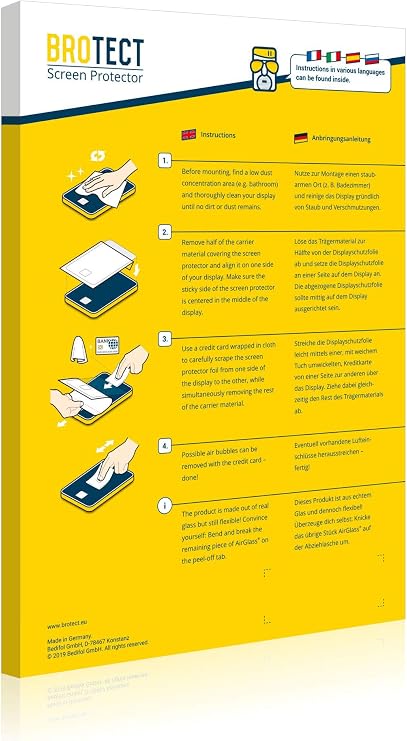 brotect Anti-Glare Glass Screen Protector Matte Compatible with Lokmat Comet Pro (3 Pack) - Anti-Scratch 9H Protection Film