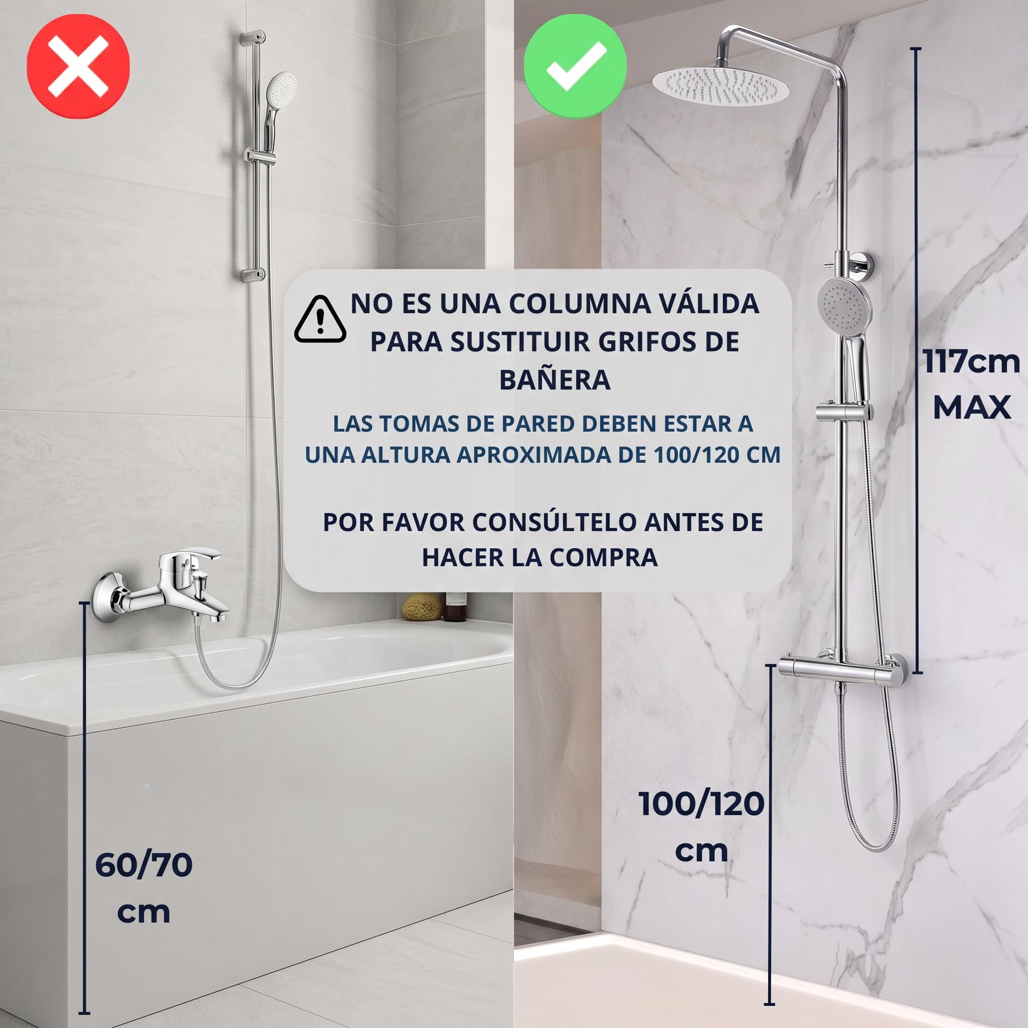 Columna Ducha Termostatica - Columna Ducha - Columna De Ducha Termostática
