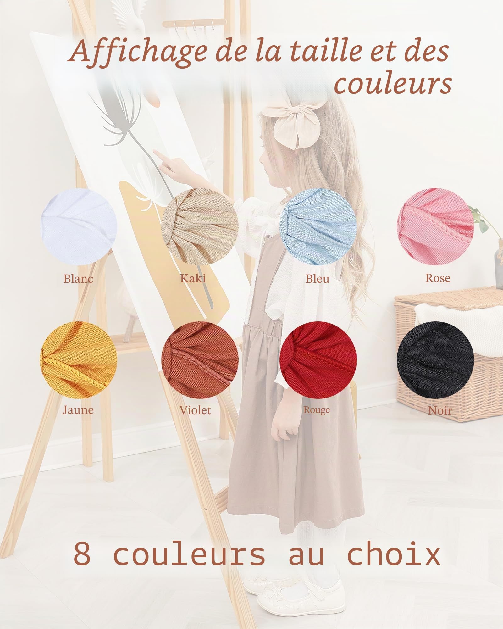 Lot de 8 barrettes à cheveux entièrement doublées pour bébé fille, adolescents, tout-petits, nouveau-nés, enfants