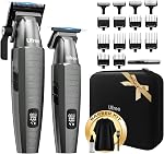 Ufree 3-in-1 Beard Trimmer for Men, Waterproof Electric Razor Shaver for Facial Hair, Rechargeable Hair Trimmer Clippers Grooming Kit, Gifts for Husband Father