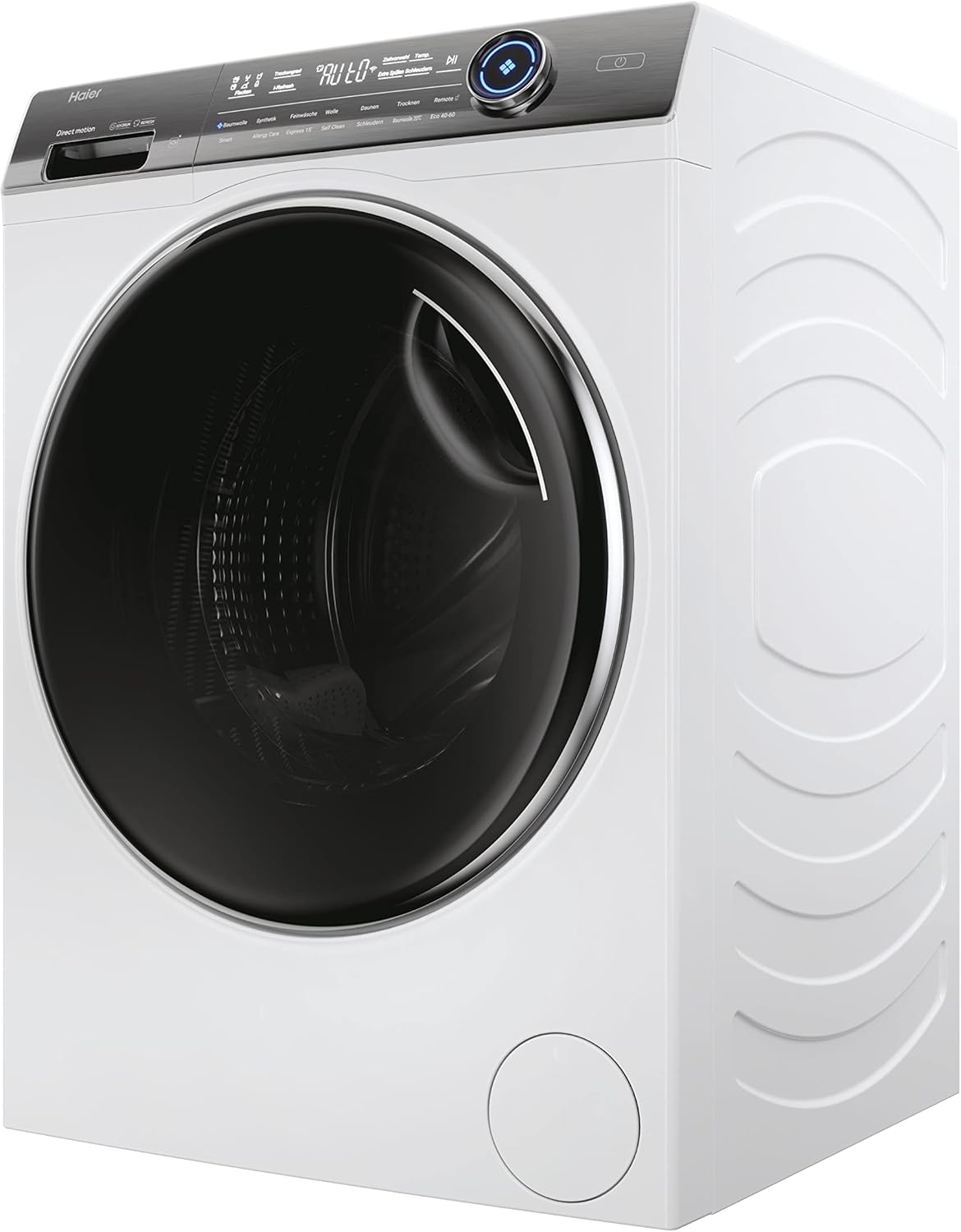 Angled view of the Haier I-PRO SERIE 7 PLUS Washer Dryer