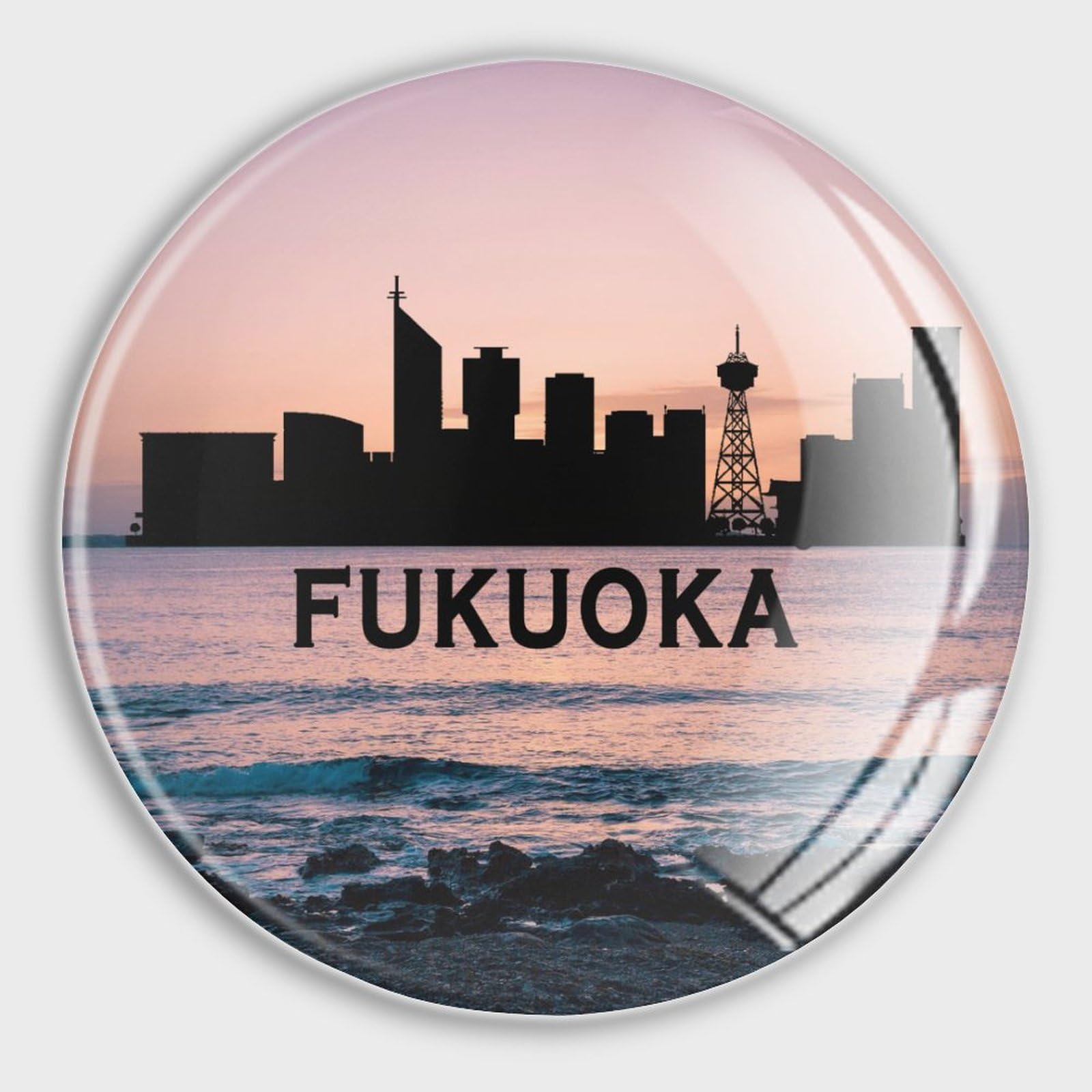 Aimants puissants pour frigo et bureau paysage japonais